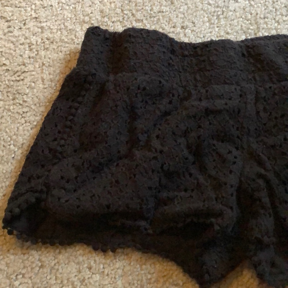 Black Lace Shorts